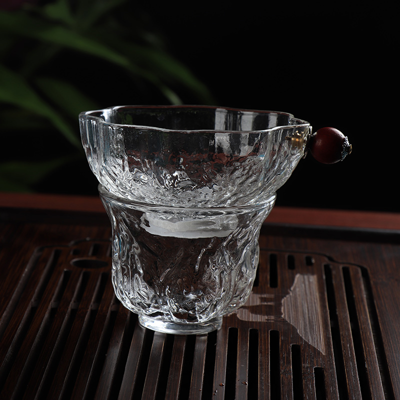 畅壹堂茶漏耐热玻璃核桃纹设计