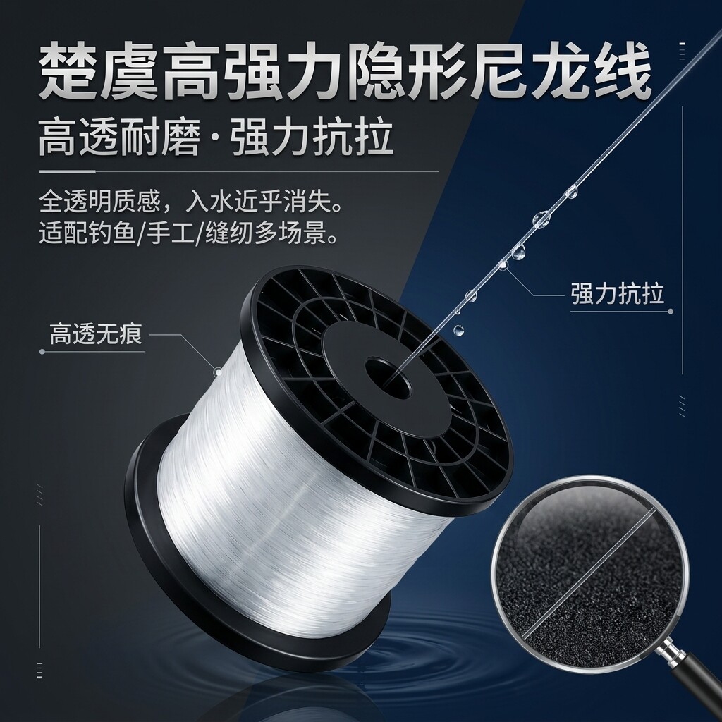 进口钓鱼线主线正品超强拉力海竿抛杆远投专用尼龙柔软子线1000米