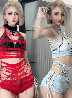 酒吧夜店女团表演服bgo点gogo服装女领舞性感DS演出服dj舞台歌手