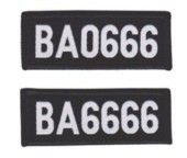 保安魔术贴标志肩牌胸牌物业工作服配件臂章安保七件套全套标