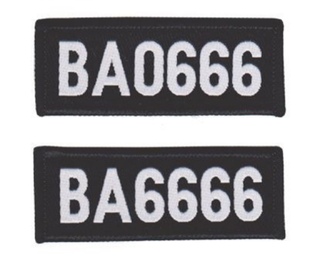 保安魔术贴标志肩牌胸牌物业工作服配件臂章安保七件套全套标