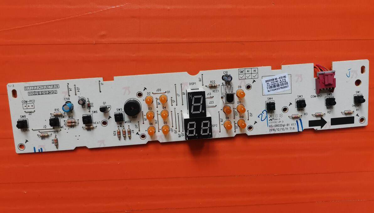 适用于格力大松空调冷风扇显示板30560208按键板KS-0701