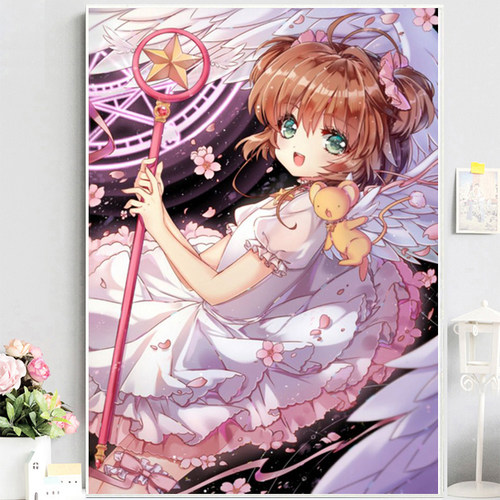 可爱小幅女孩钻石画动漫木之本樱