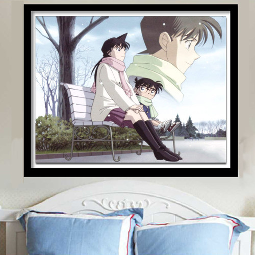 卡通动漫钻石画名侦探柯南毛利兰