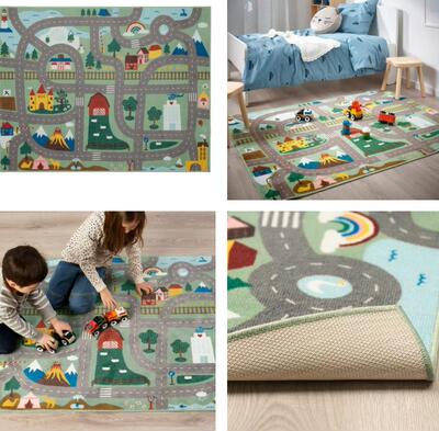 宜家瓦拉比地毯绿色100x133