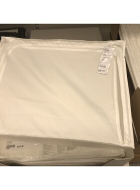 宜家思库布储物袋白色65x53x19衣服被子衣橱收纳盒箱整理国内代购