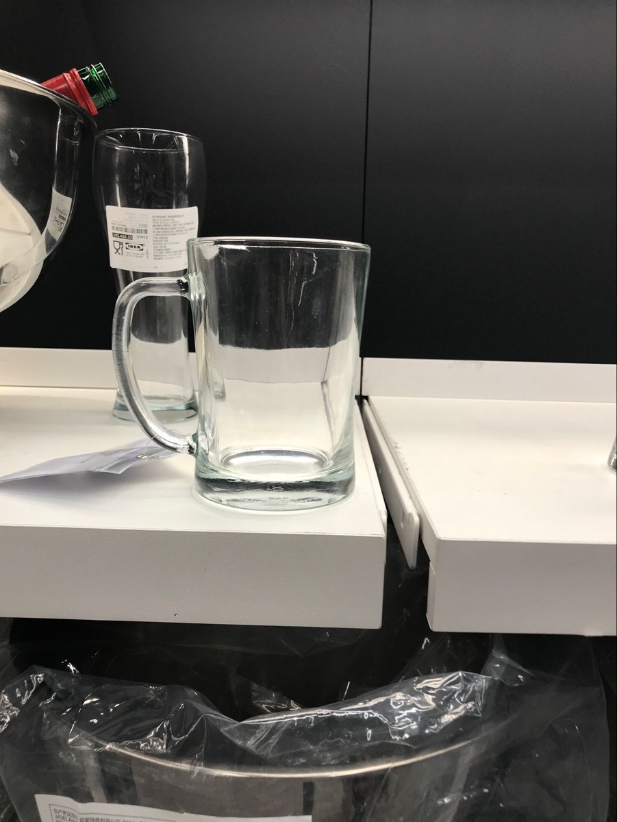 ikea宜家啤酒杯透明玻璃国内代购