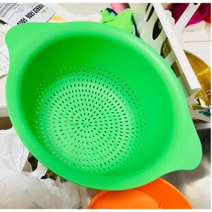 宜家乌普菲尔德滤碗亮绿色洗菜篮子滤水篮厨水果沥水房国内代购