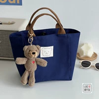 Синяя сумка, с медвежатами