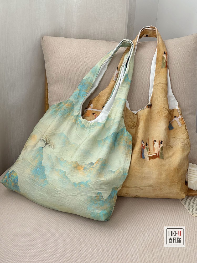 喜凡你帆布包国风新中式布袋