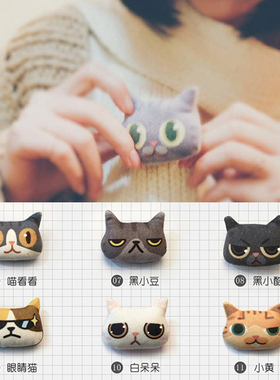 秋冬猫来了新款卡通可爱学生胸章