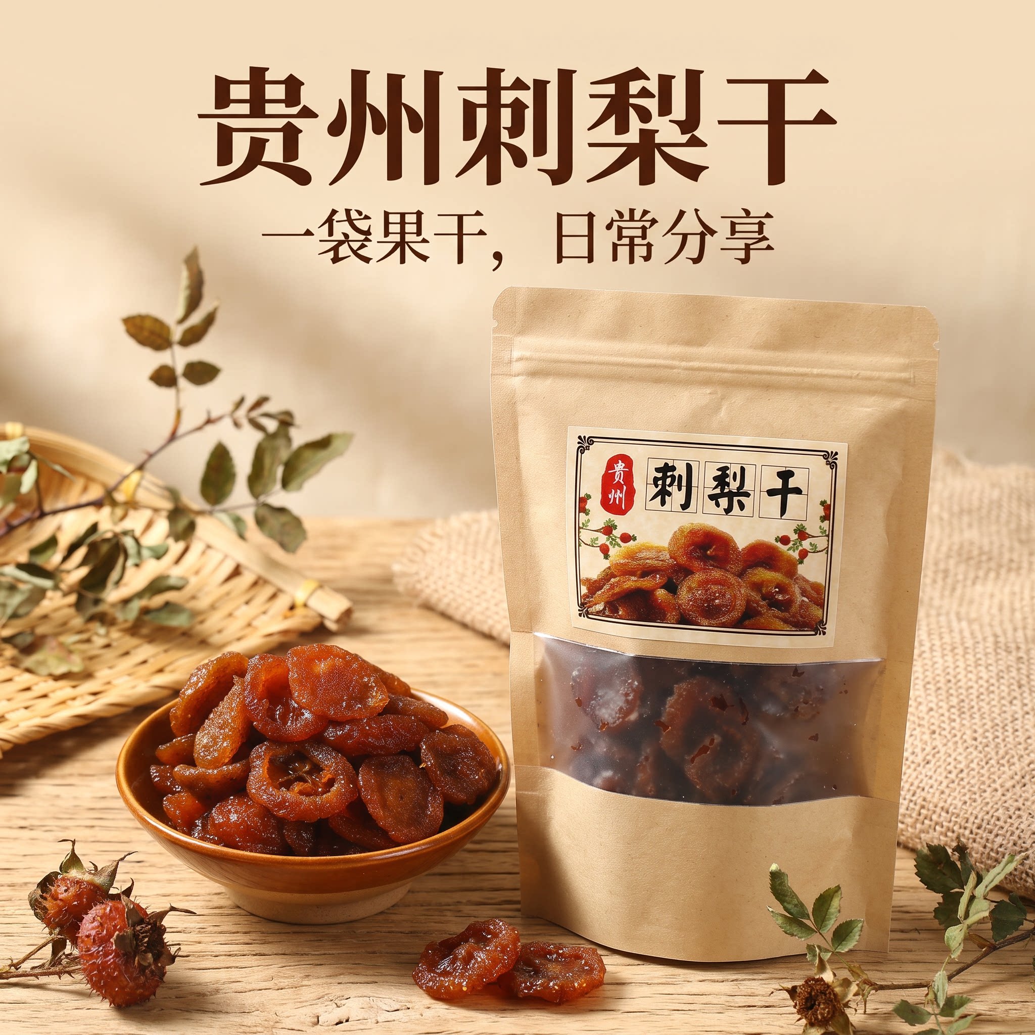 贵州土特产贵定高原刺梨干果脯蜜饯果干野生食品传统美食小吃零食