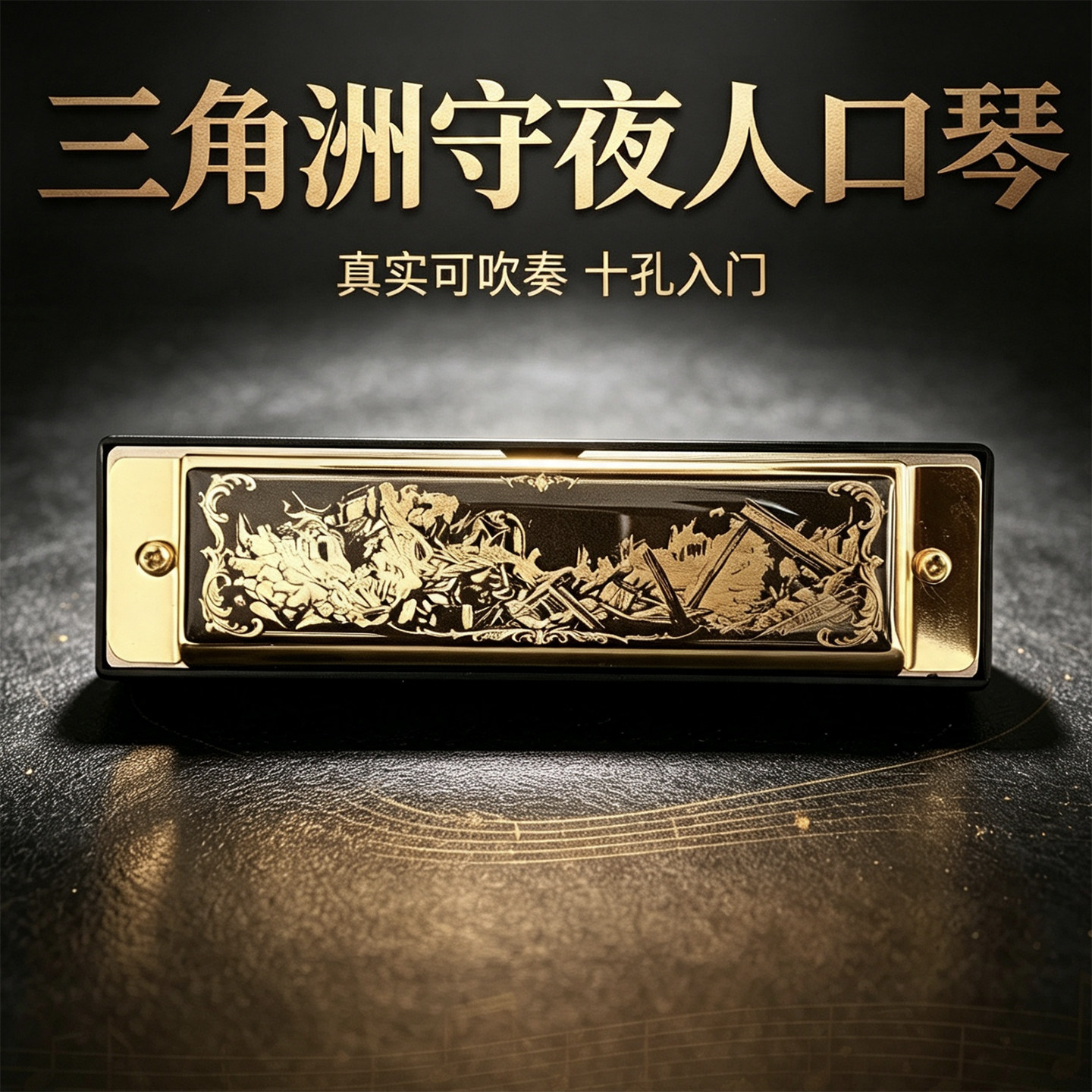 三角洲行动周边游戏同款守夜人口琴10孔可吹奏玩具道具模型乐器