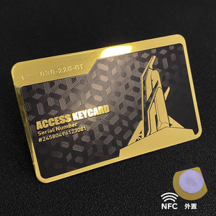 三角洲行动周边房卡钥匙卡nfc游戏启动总裁金属黑卡 黑金卡