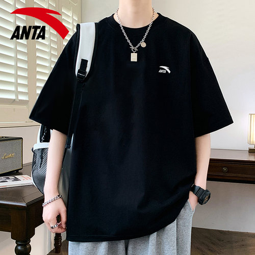 安踏短袖男短袖t恤宽松夏季衣服