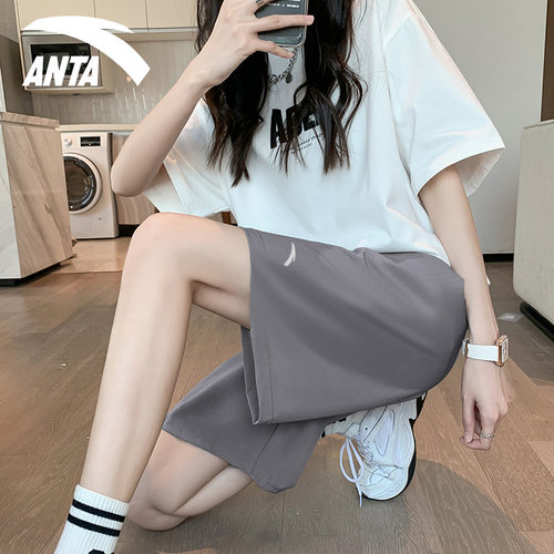 安踏女五分裤运动短裤速干