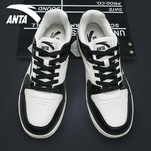 安踏黑白熊猫鞋运动鞋男鞋