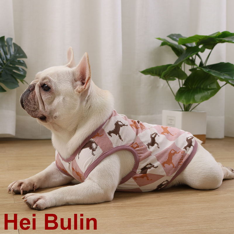 法斗巴哥斗牛犬短体背心