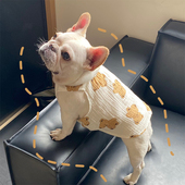 夏季 宠物狗狗法斗巴哥斗牛犬衣服可爱薄款 透气裙子背心比熊博美潮