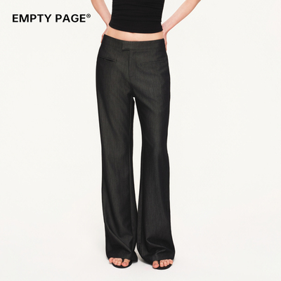 EMPTYPAGE夏季薄款牛仔西装裤