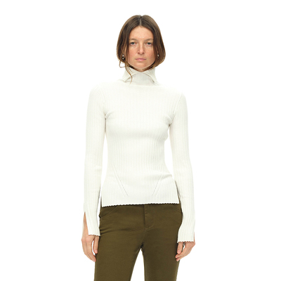 EMPTYPAGE白色高领毛衣
