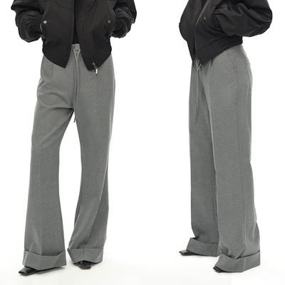 EMPTYPAGE羊毛混纺休闲裤