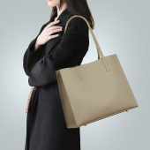 真皮大包包女大容量2026新款 通勤多隔层托特包头层牛皮手提单肩包