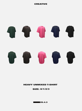 25.4.3 AW23 HEAVY UNMIXED T- SHIRT 重磅短袖