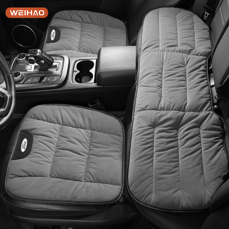 适用于福特锐界L探险者锐际领裕领睿秋冬汽车座垫舒适婴儿绒坐垫