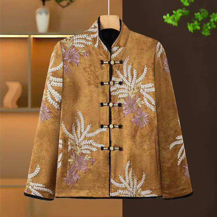 新中式国风立领外套女短款盘扣保暖棉服冬季新款水貂毛双面穿长袖,女装/女士精品,短外套,淘宝优惠券,粉丝福利购,淘宝优惠卷