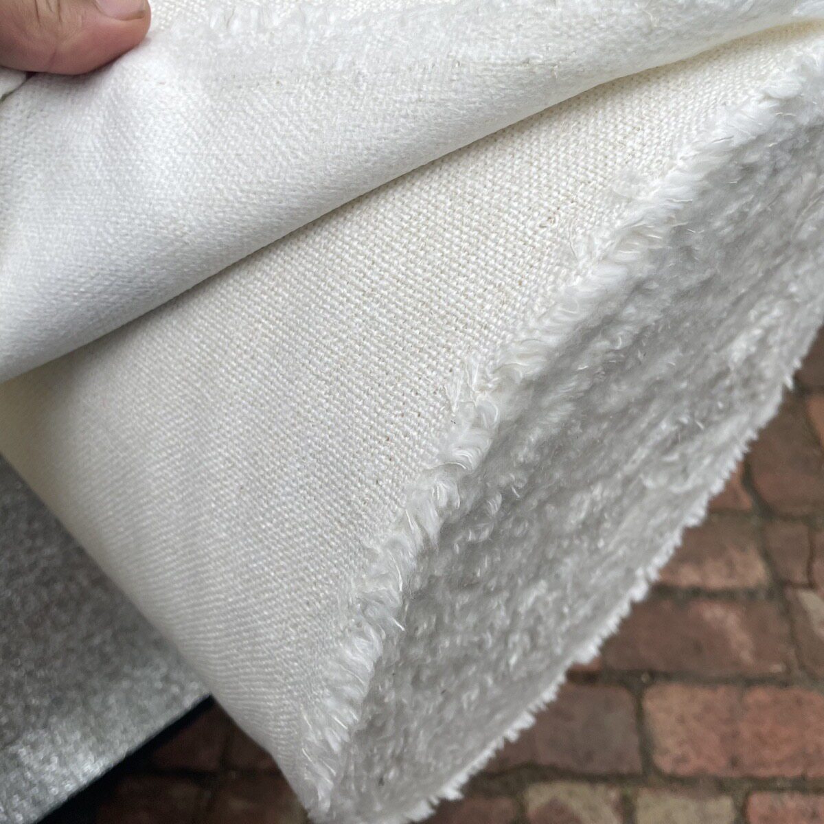 正品加厚白色布料棉麻面料服装沙发套坐垫抱枕座椅套手工diy布料