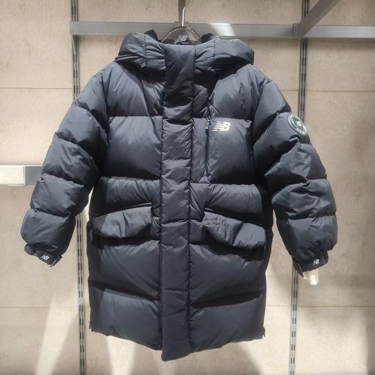 NEW BALANCE NB25冬韩版男童女童儿童中长款三防厚羽绒服7PF4E093