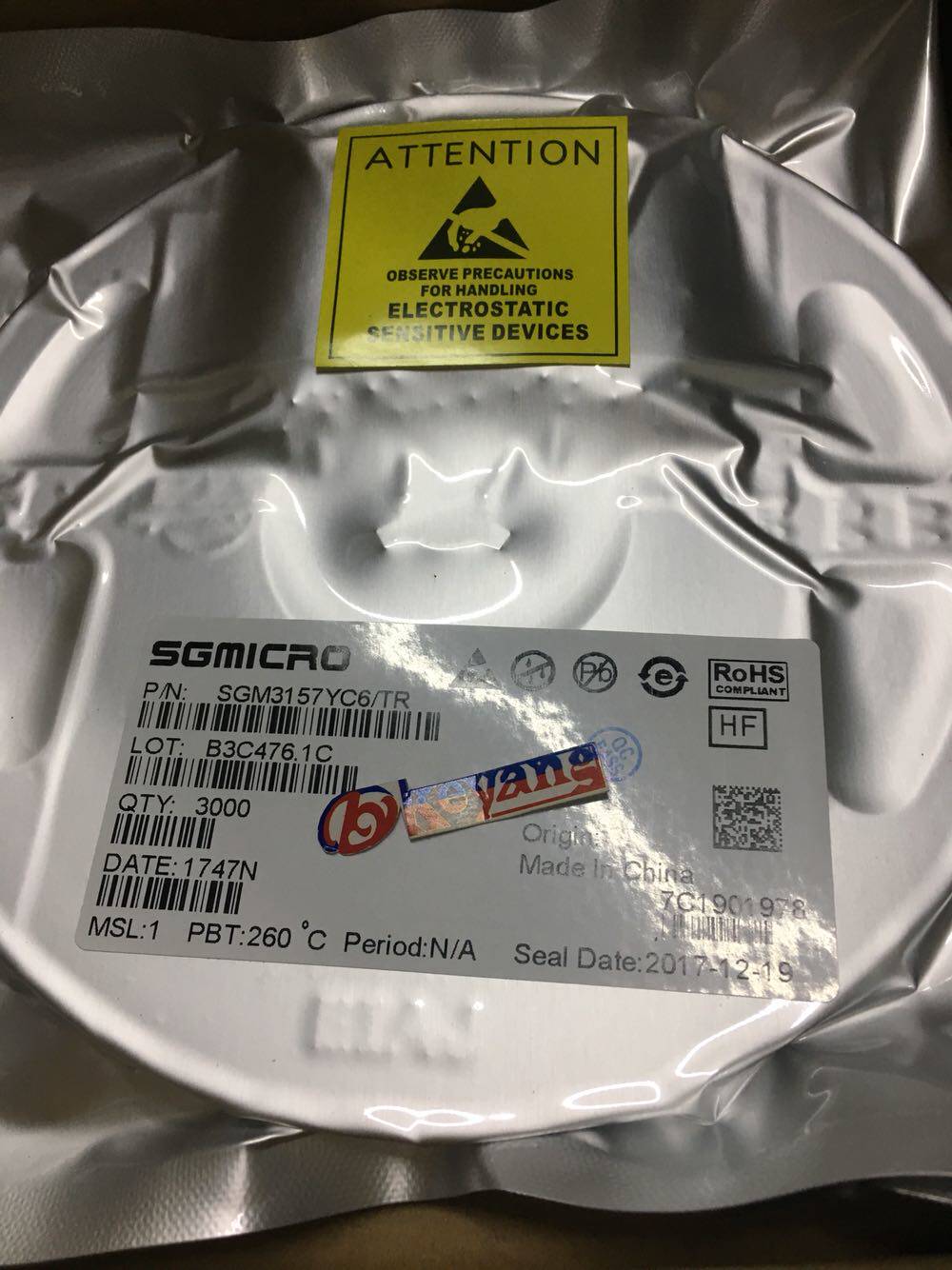 SGM3157YC6/TR  SOT-23-6 SGMC - 实物图
