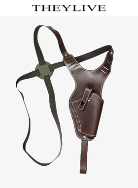 THEYLIVE腋下枪套肩挎背带公务保卫用品影视舞台戏剧表演道具装饰