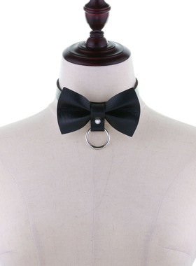 THEYLIVE 领带项圈 蝴蝶结朋克暗黑风吊环 原宿气质时尚颈链配饰