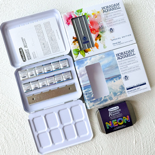 德国史明克25年新品 大师级水彩固体颜料 荧光色限定色海景花卉套装