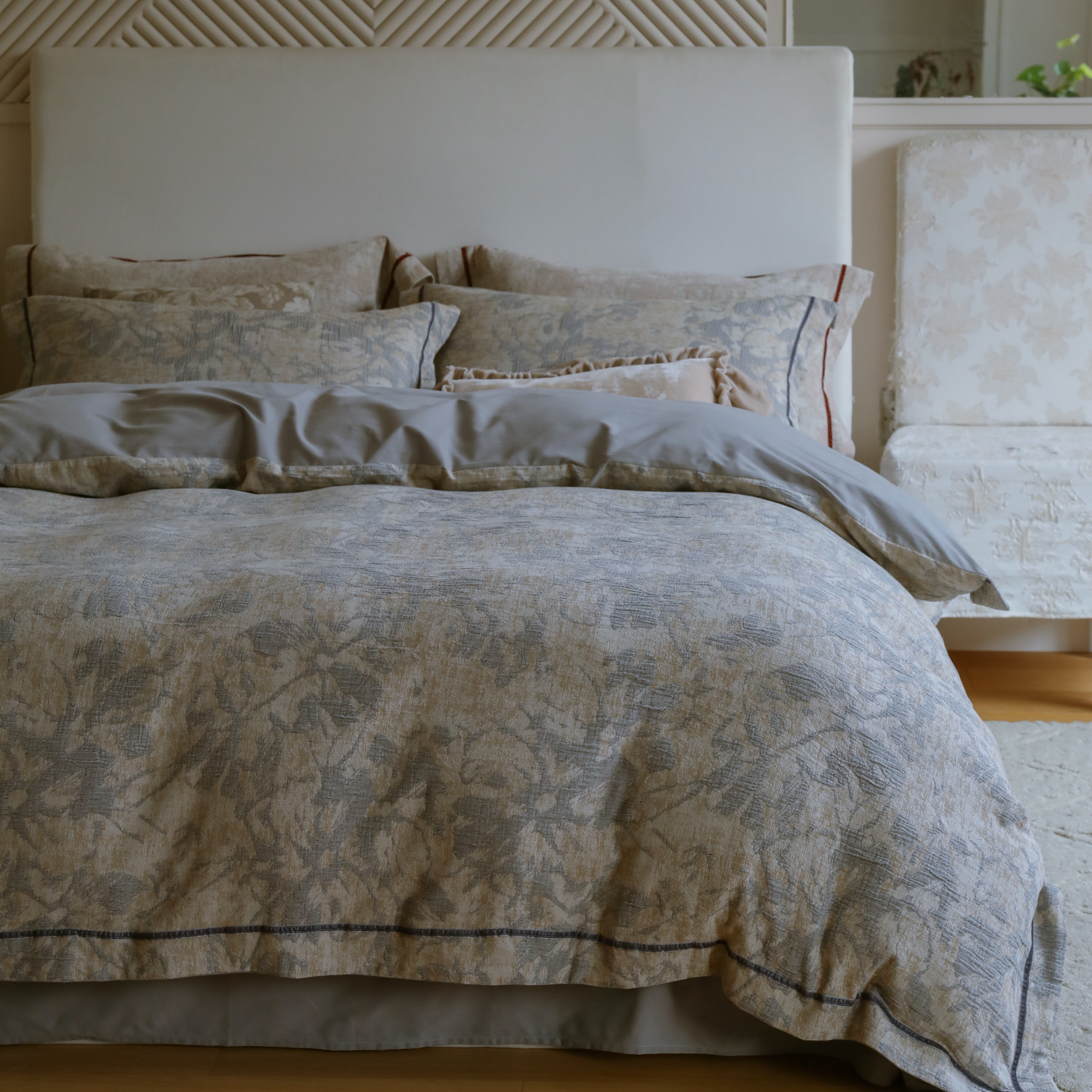 意法浮雕肌理全棉磨毛四件套