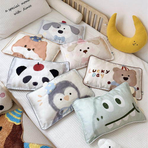 卡通可爱立体造型儿童天丝枕套