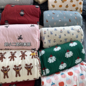 A类母婴级柔软裸睡针织棉夏凉被 卡通可爱天竺棉全棉空调被薄被子