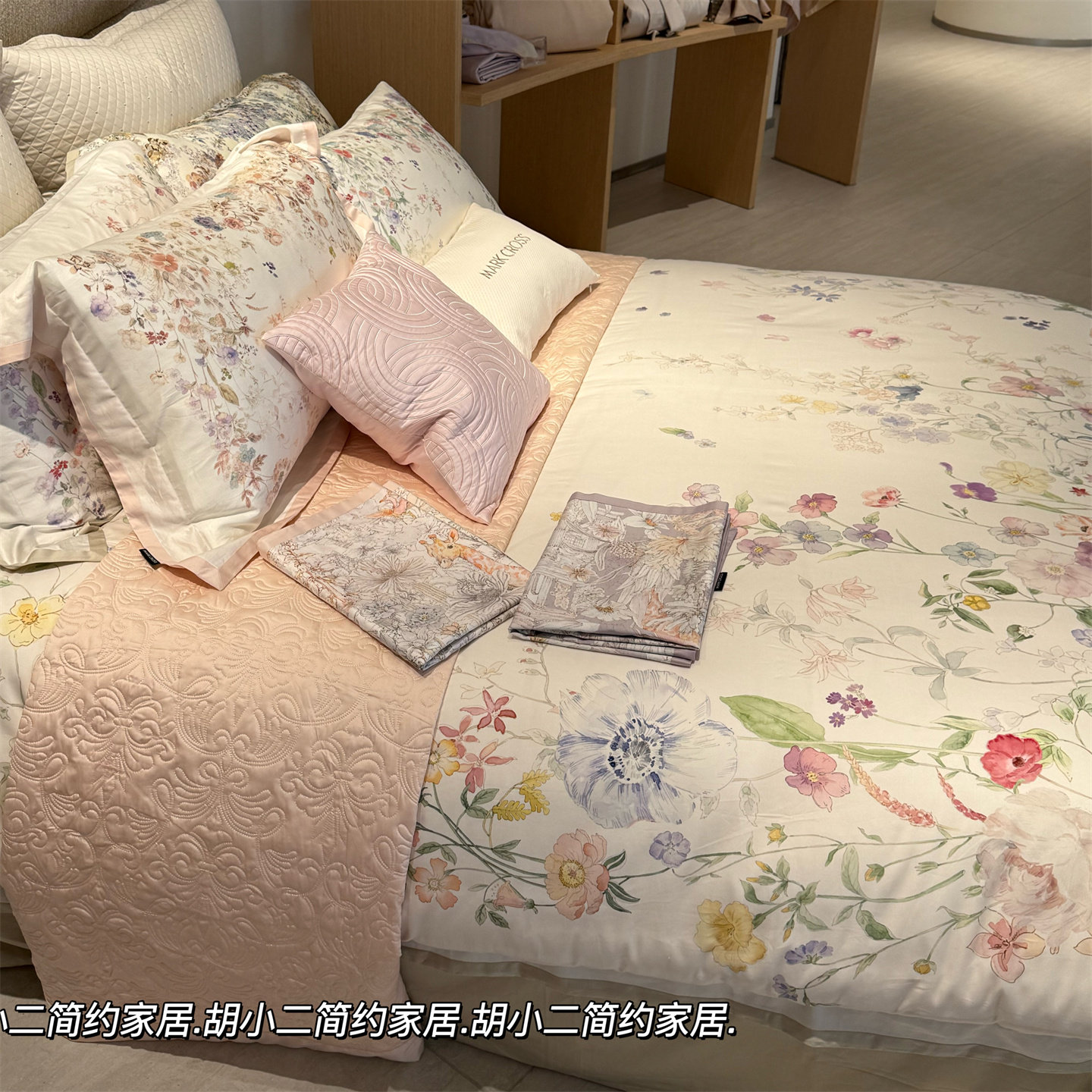 雅致法式印花加密新疆长绒棉床品