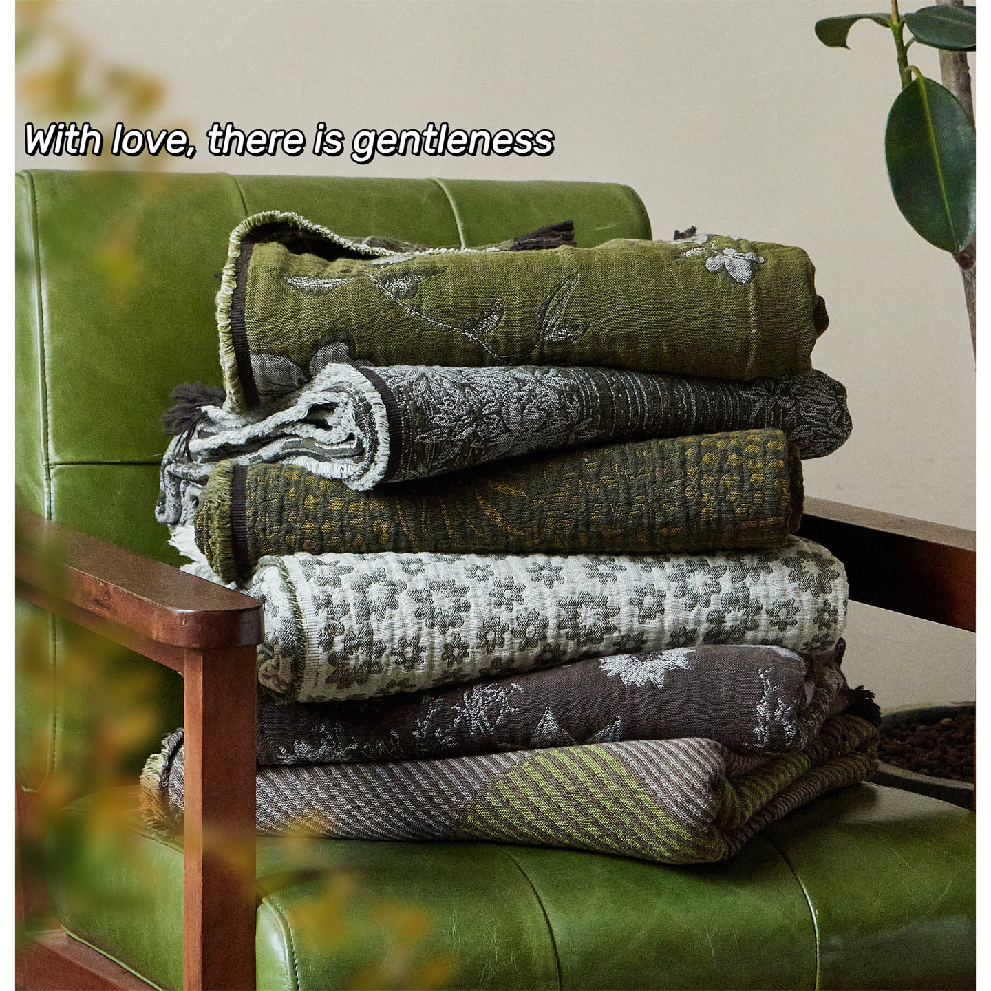 美式复古花卉全棉色织提花毯休闲毯纯棉沙发毯床尾搭毯床尾巾盖毯