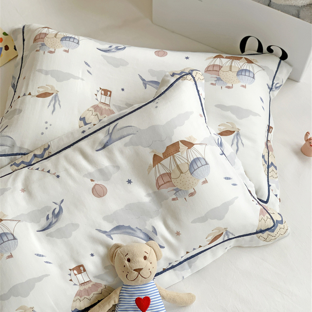 A类竹棉纱布儿童枕头套