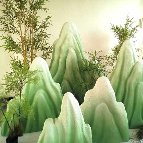 泡沫假山石头橱窗装饰造景舞台