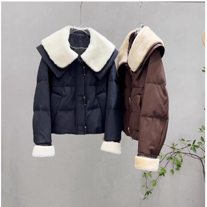 欧洲站2024冬季新款鹅绒羽绒服