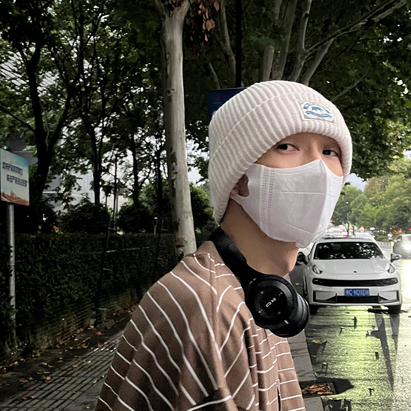 针织帽毛线帽情侣简约