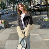 现货秋季流行冲锋衣外套女上衣夹克QD2402款P135K188，女装短外套，素依格格