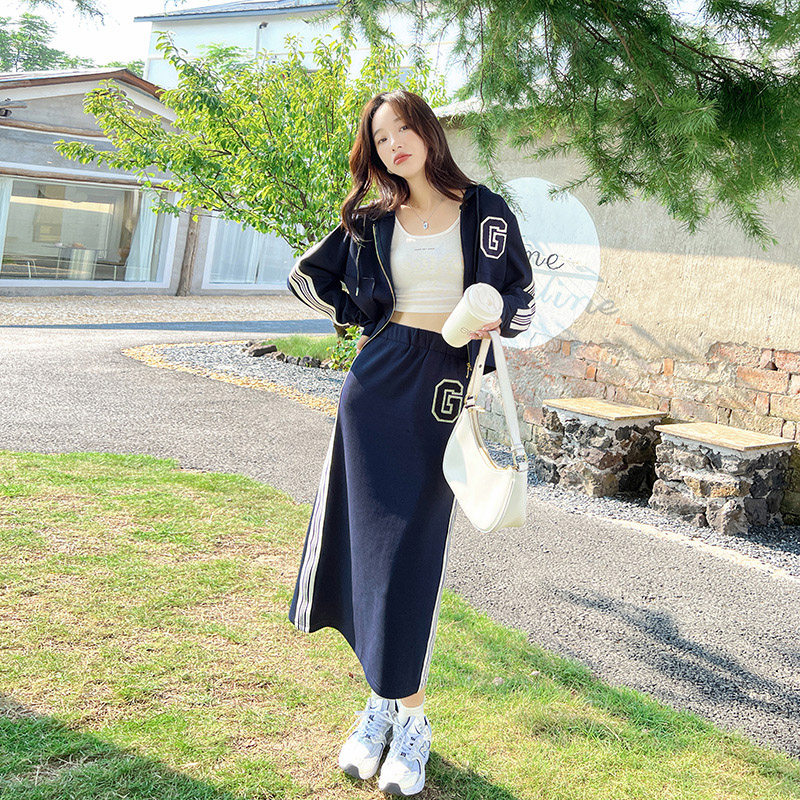 现货 秋季新款针织裙时尚套装女062档口T33款批 135 控189图片