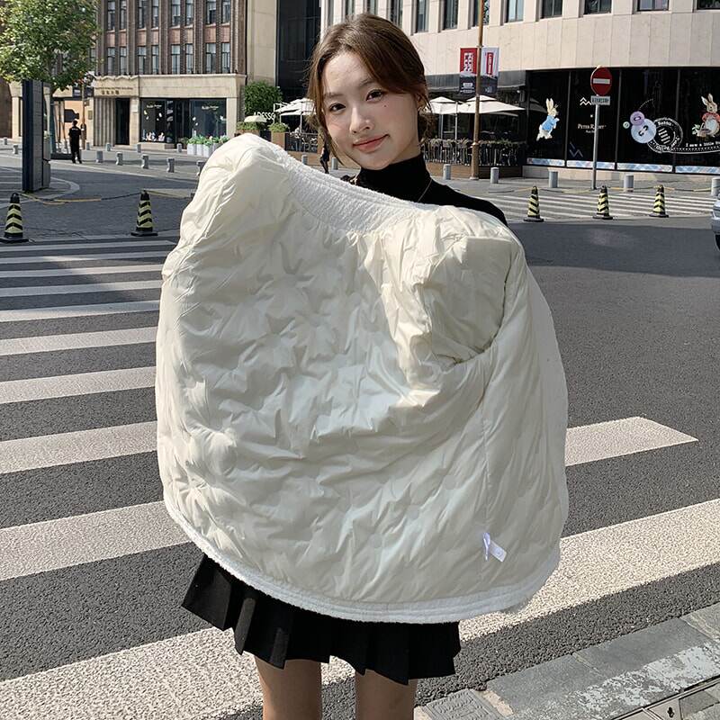 现货新款90新标羽绒小香风加绒加厚外套女DX3款P245K368,女装羽绒服,素依格格