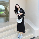 现货秋季新款针织裙时尚套装女062档口T33款批135控189，女装套装/套裙，素依格格