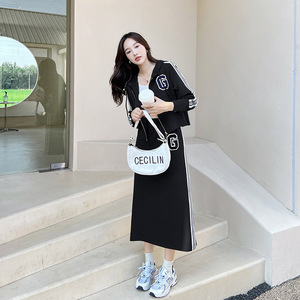 现货 秋季新款针织裙时尚套装女062档口T33款批 135 控189图片